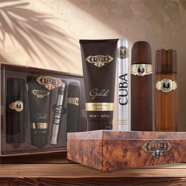 Cuba Gold Gift Set 100ML for Men 4Pc